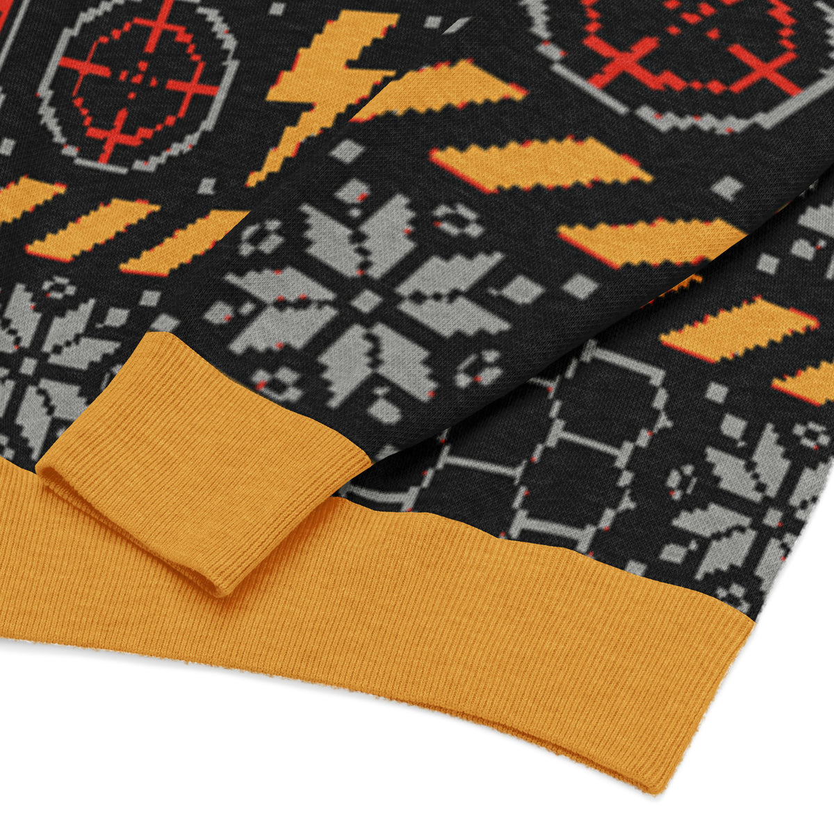 Mech Command Holiday Armor: "All Systems Nominal" Jacquard Knit Sweater